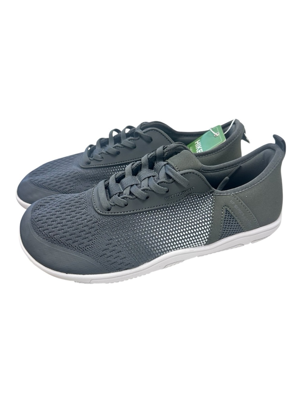 Hike Footwear HF Stride Gray White Barefoot Shoes US size 8/8.5 EU 39